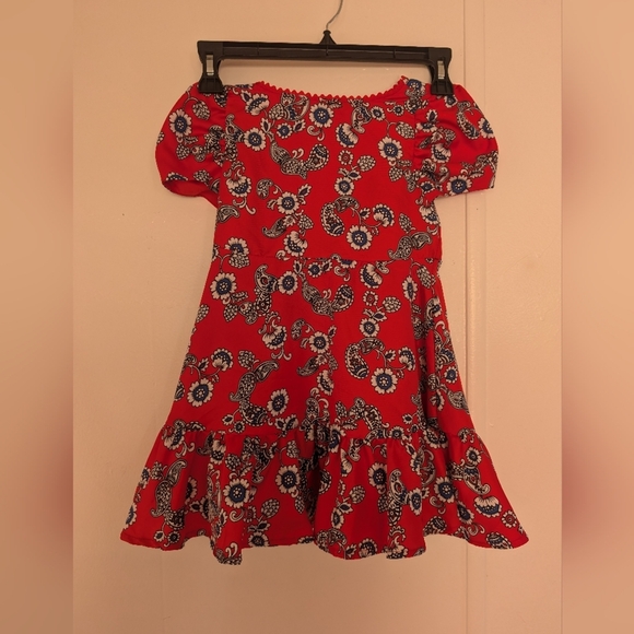 Janie and Jack Red Floral Kids Dress - Picture 1 of 6